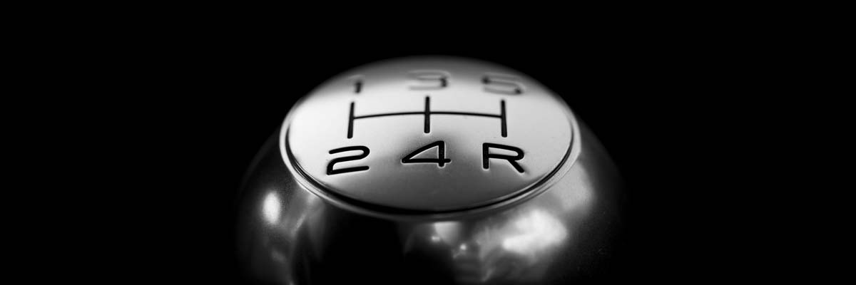 Sports car gear shift